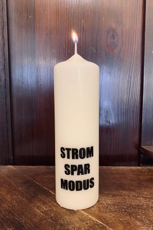 Stromsparmodus Kerze von Elternhaus